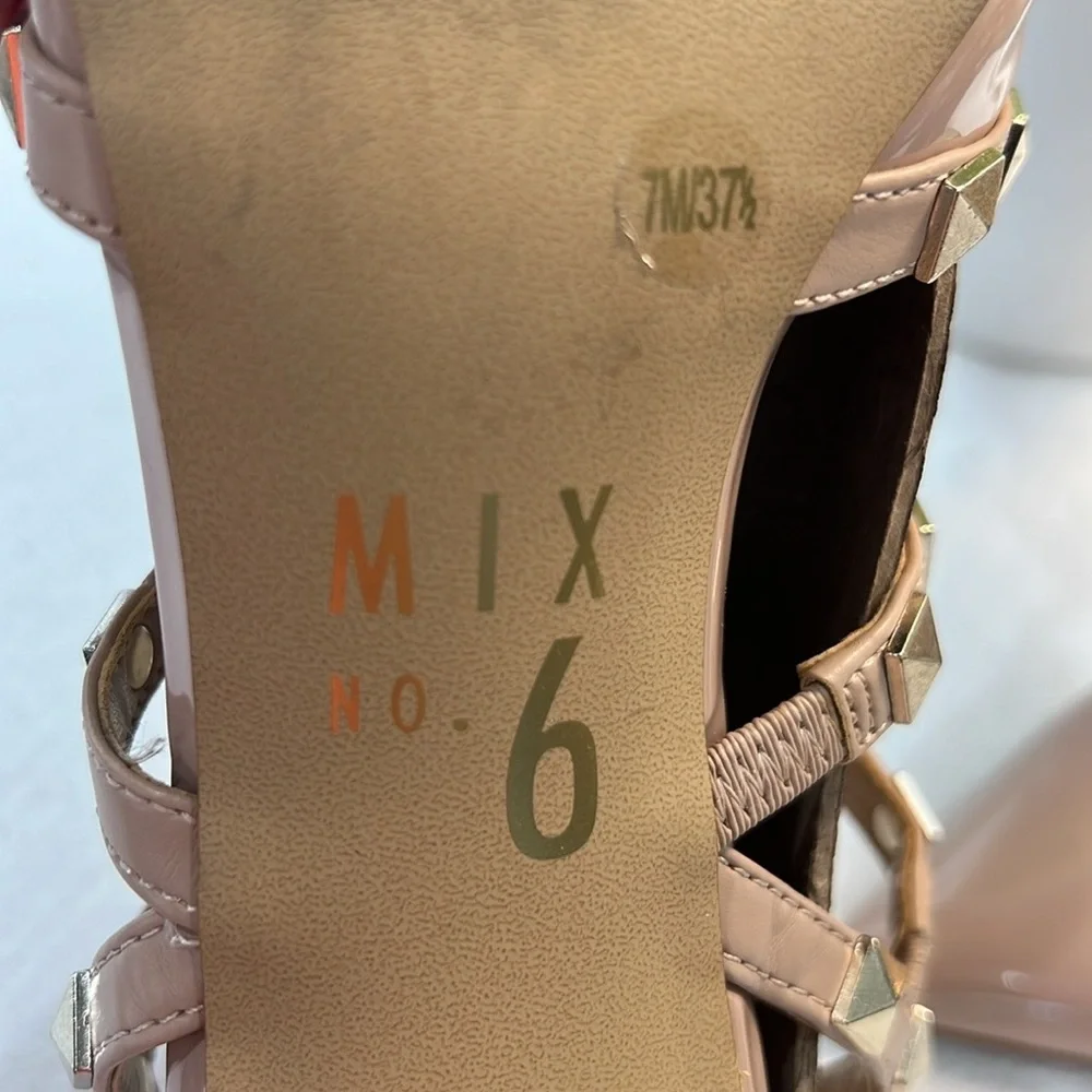 MIX No. 6 Studded Nude Heels Size 7M - Picture 6 of 6